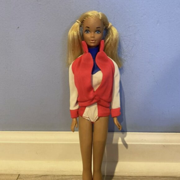 Mattel Other - 1975 Gold Medal Olympic Gymnast PJ doll MOD vintage Barbie friend Mattel